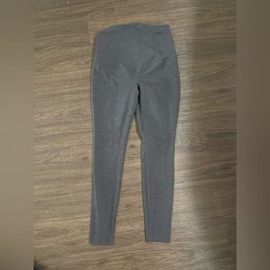 Gray maternity leggings